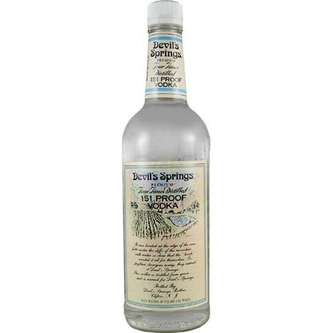 Devil's Spring 151 Proof Vodka
