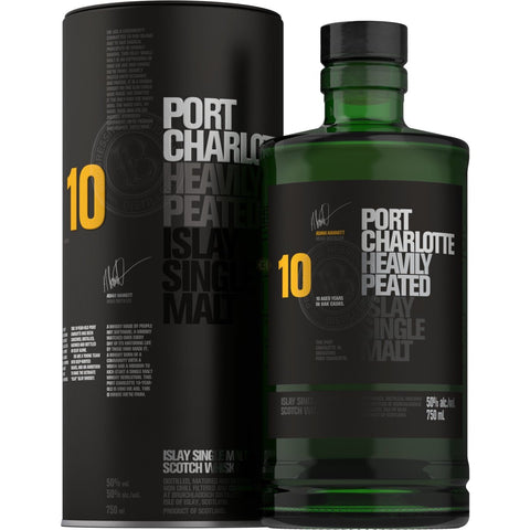 Bruichladdich Port Charlotte Heavily Peated 10 Yr Single Malt Scotch