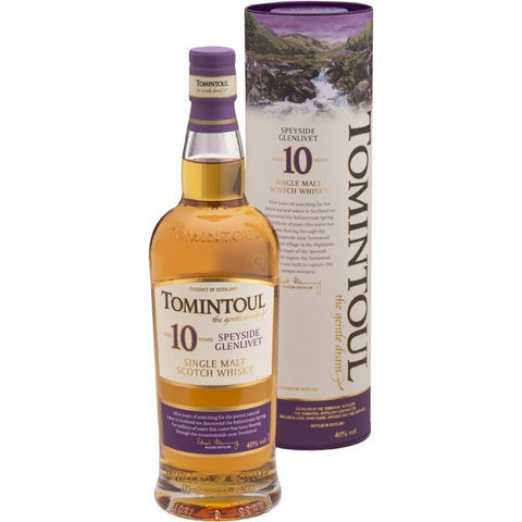 Tomintoul Single Malt Scotch Whiskey 10 Years Old