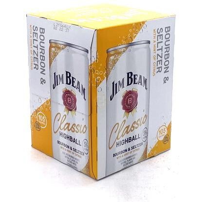 Jim Beam Classic Highball Bourbon & Seltzer (4cans)
