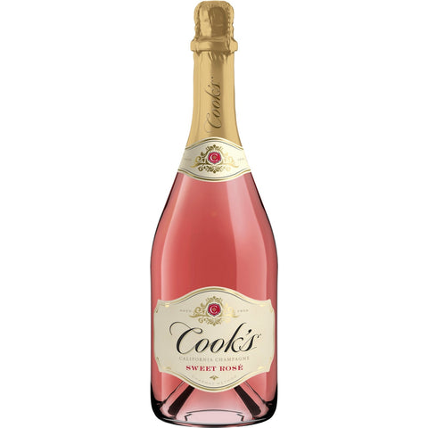 Cook's California Champagne Sweet Rose Sparkling Wine