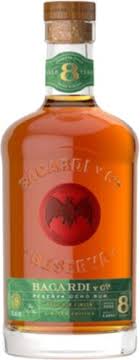 Bacardi Ocho Rye Cask Reserve Years Old Rum 90 Pf Puerto Rico