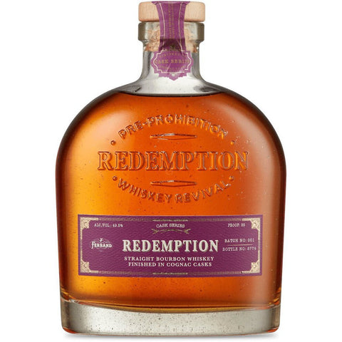 Redemption Straight Bourbon Finished In Cognac Casks Cask Series Batch No 99 Proof
