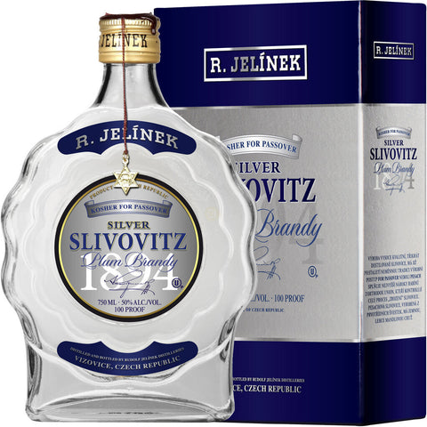 R Jelinek Silver Plum Gift Slivovitz Brandy Kosher For Passover Czech Republic
