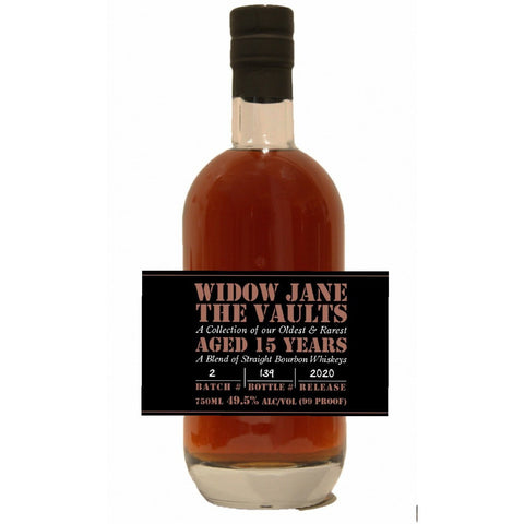 Widow Jane 15 Year Old The Vault Straight Bourbon Whiskey