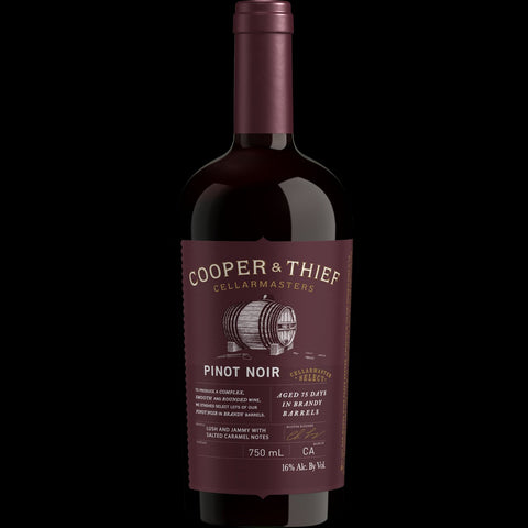 Cooper and Thief Brandy Barrel Aged Pinot Noir Red Wine