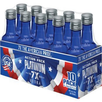 Platinum Seven Times Distilled Vodka 10 Pack