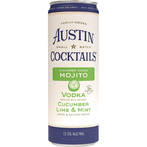 Austin Cocktails Cucumber Lime & Mint Vodka Sparkling Mojito