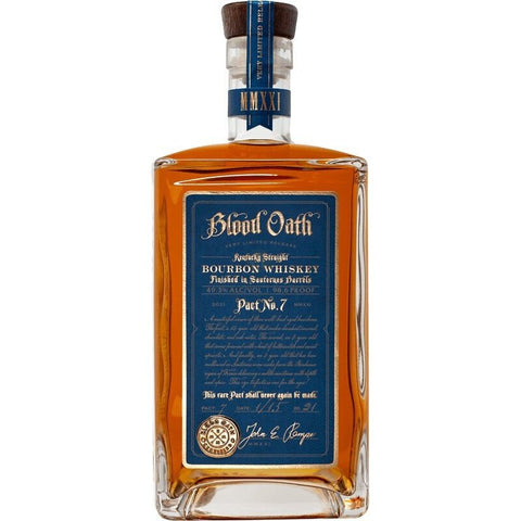 Blood Oath Kentucky Straight Bourbon Whiskey Pact  #8