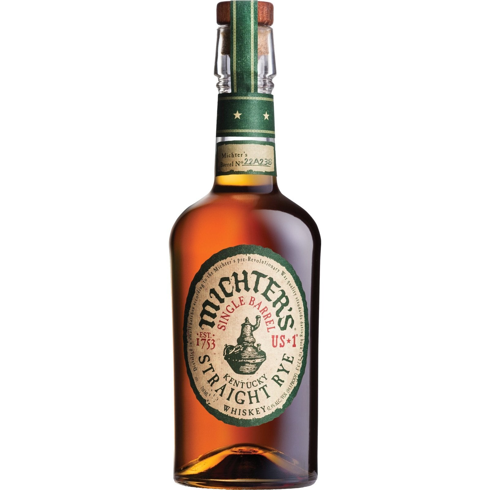 1 Rye MICHTER’S US★1 RYE WHISKEY – Five Towns Wine & Liquor