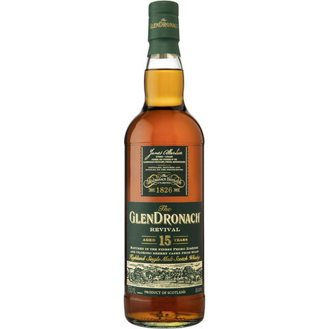 Glendronach Revival 15 Year Highland Single Malt Scotch Whisky